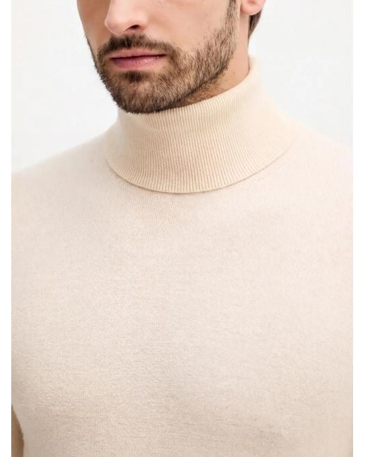 Sisley Natural Roll-Neck Sweater for men