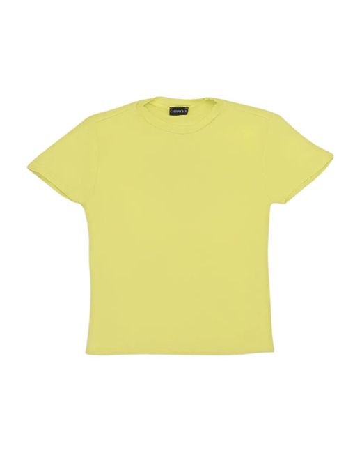 T-Shirt Girocollo di CALLIPYGIAN in Yellow