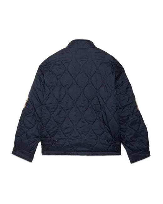 Neighborhood Blue Embroidered Bomber Jacket for men