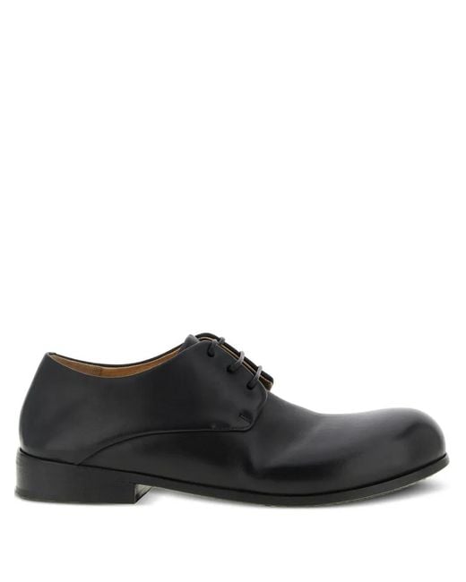 Marsèll Black Rounded Toe Derby Shoes for men
