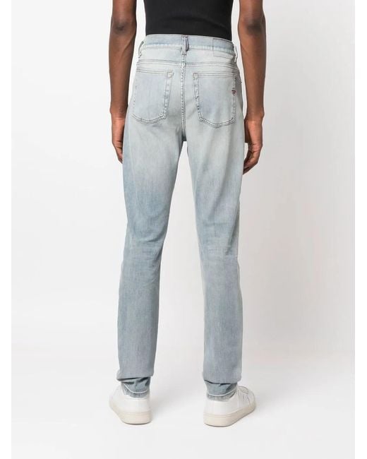 DIESEL Blue Distressed Slim-Fit Jeans for men