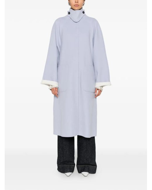 Sportmax Blue Button Pockets Coat