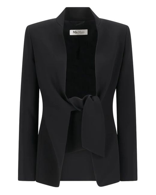 Max Mara Black Ghiotto Tie Jacket