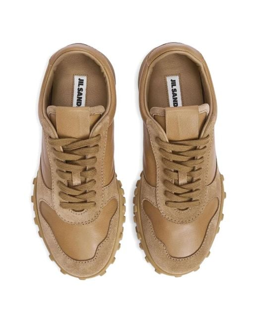 Jil Sander Brown Moon Sneakers