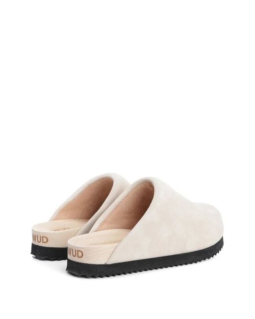 WUD White Stem Clogs