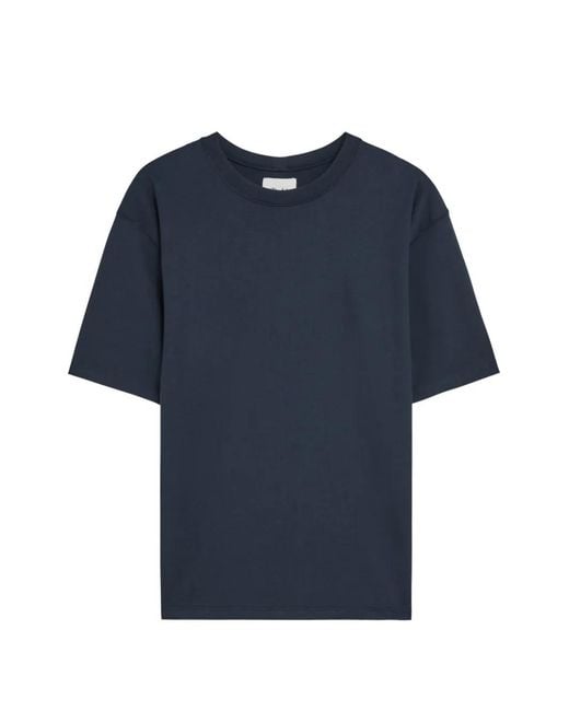 Drake's Blue Dropped-Shoulder T-Shirt for men