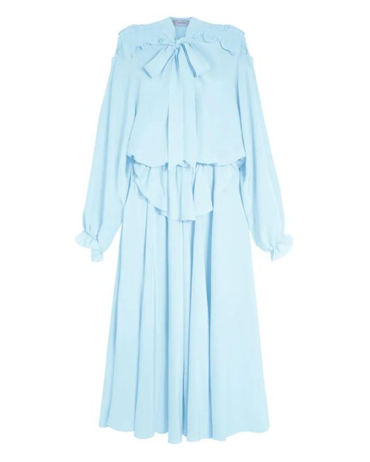Abito Midi Dandara A Maniche Lunghe di Isolda in Blue