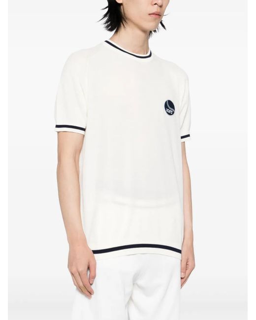Kiton White Knt Sweater for men