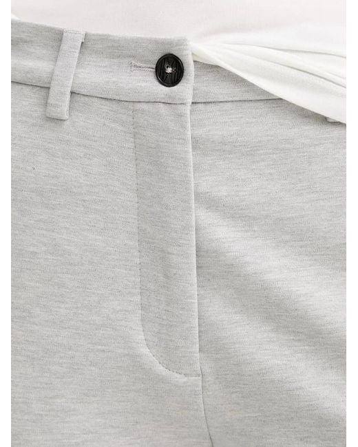 Marc O' Polo Gray Marl-Effect Tailored Trousers