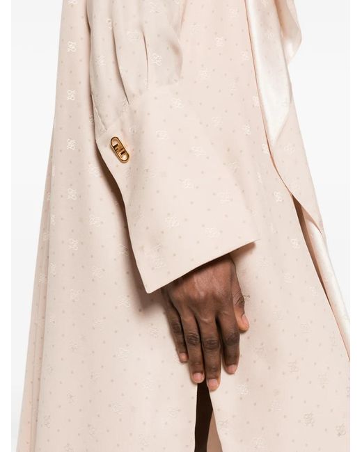 Fendi Pink V-Neck Mini Dress