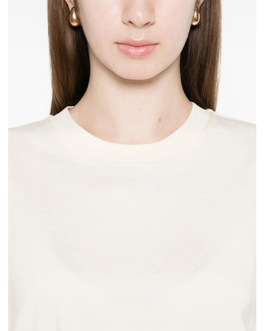 Moncler White Round-Neck T-Shirt