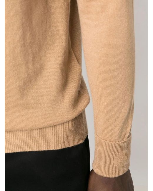 Ballantyne Natural Roll-Neck Fine Knit Jumper for men