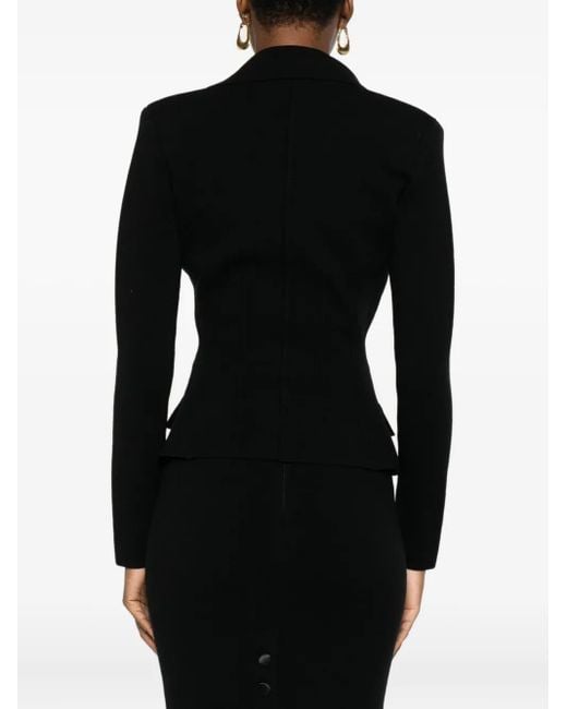 Elisabetta Franchi Jack Met Knoopsluiting in het Black