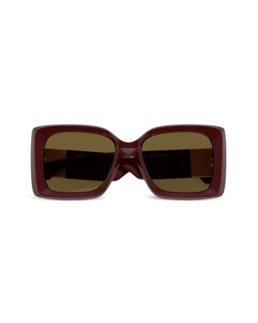 Versace Brown Sonnenbrille mit Medusa-Schild