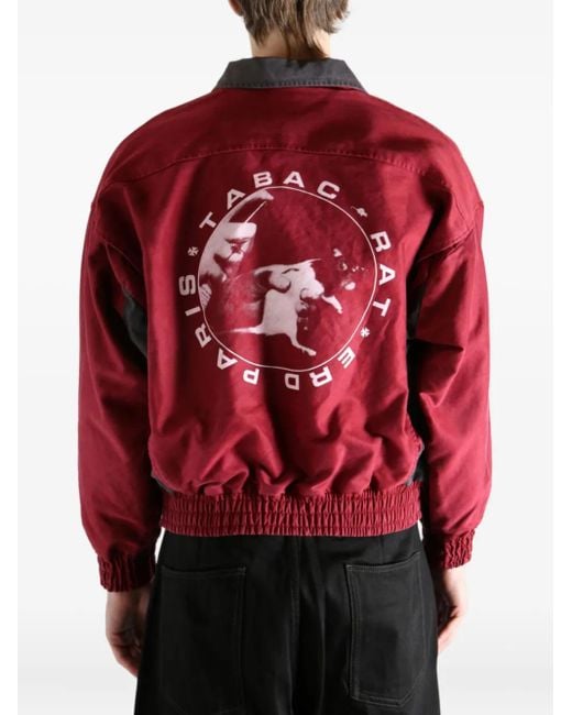 Enfants Riches Deprimes Red Tabac Rat Bomber Jacket for men