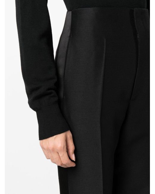 The Row Black Hector Straight-leg Trousers