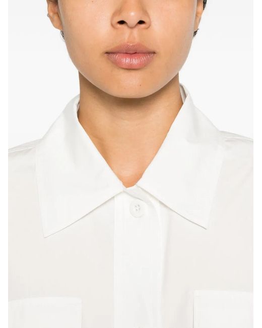 Weekend by Maxmara White Flap-Pocket Button-Up Jacket