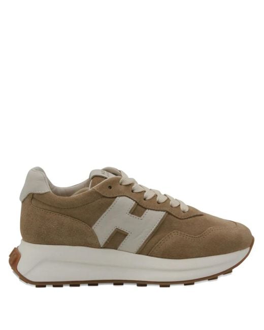 Hogan Brown H641 Sneakers