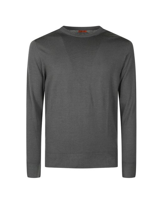 Barena Gray Crew-Neck Long-Sleeve T-Shirt for men