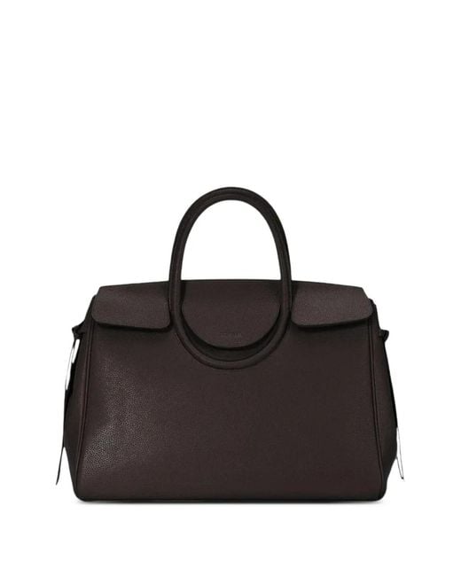 Staud Black Maude Leather Tote Bag