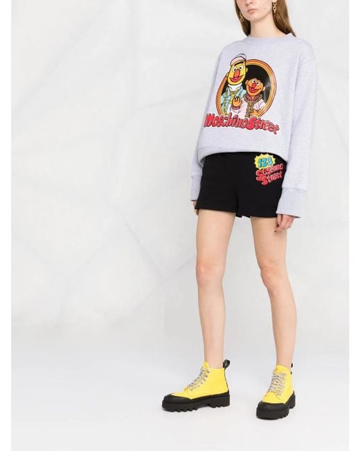 Moschino Black Sesame Street Track Shorts