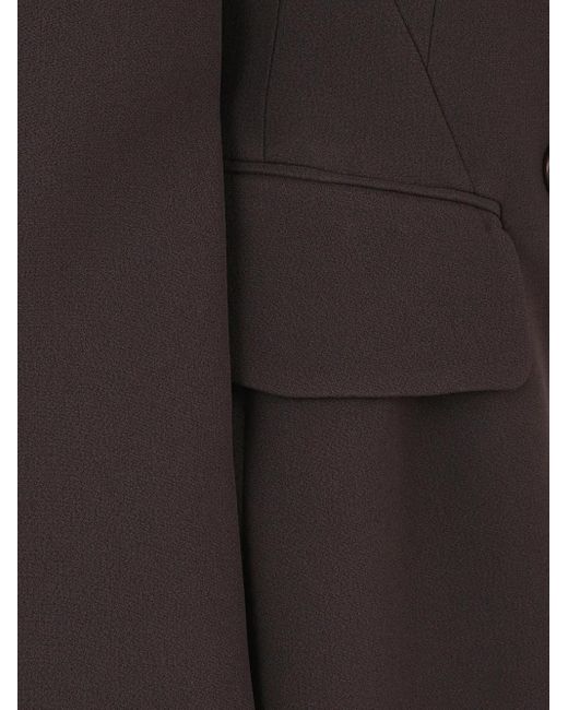 Ermanno Scervino Black Double-Breasted Pocket Jacket