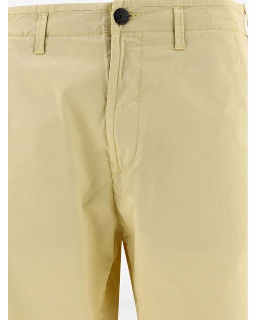 Stone Island Yellow Utility Trousers for men