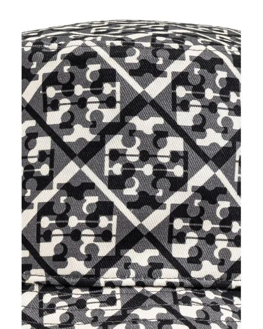 Tory Burch Black Jacquard Bucket Hat