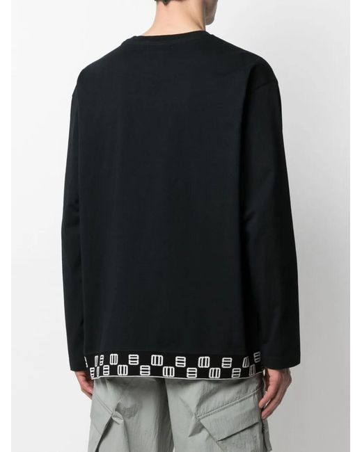 Ambush Black Logo-Print Long-Sleeved T-Shirt for men