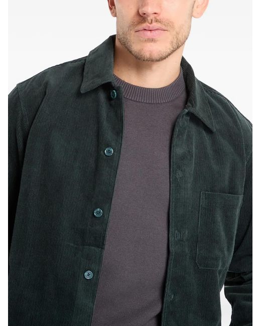 Samsøe & Samsøe Black Corduroy-Textured Jacket for men