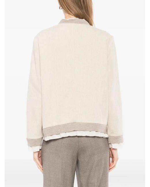 COTEMP Natural Ruffled Button Jacket
