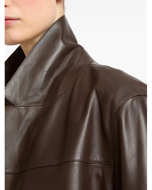 Abrigo Recto Yves Salomon de color Brown