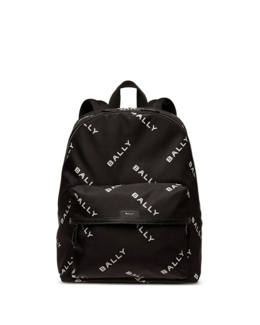 Bally Rucksack Mit Logo-Print in Black für Herren