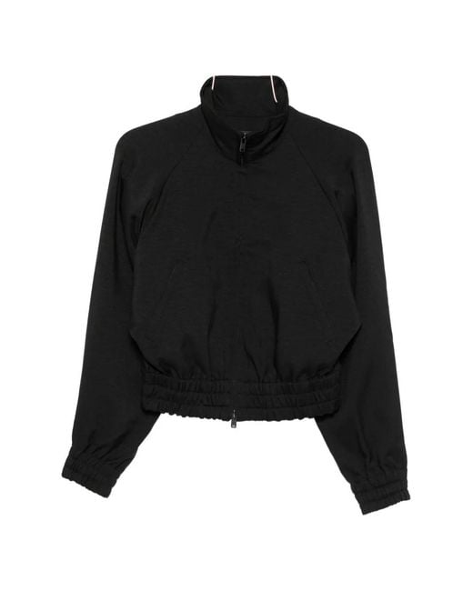 Y-3 Black Button-Detail Elasticated-Waist Jacket