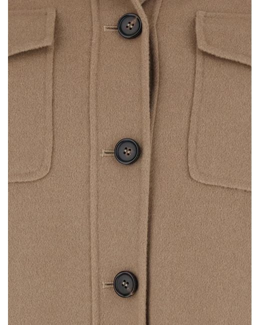 Max Mara Brown Button Pocket Jacket