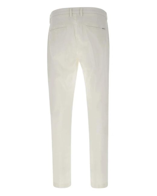 Re-hash White Stretch-Cotton Chinos for men