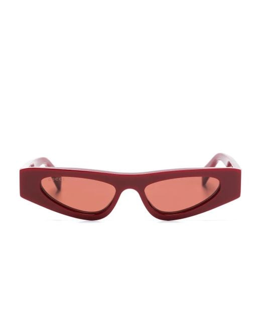 Gucci Pink Cat-Eye Runway Acetate Sunglasses