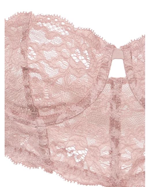 Fleur du Mal Multicolor Charlotte Lace Longline Bra