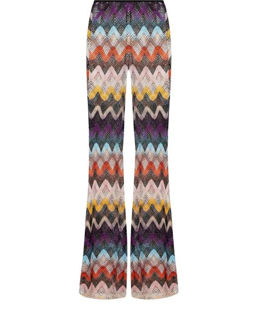 Missoni Natural Chevron-Pattern Trousers