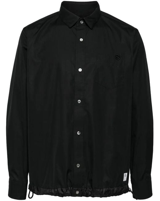 Sacai Black Thomas Mason Shirt for men