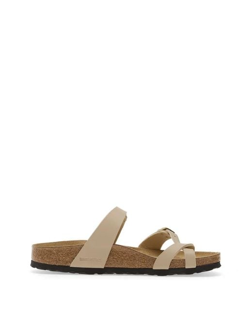 Birkenstock White Mayari Buckle-Strap Sandals