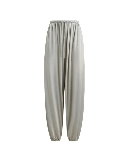 12 STOREEZ Gray Soft Power Drawstring Track Pants