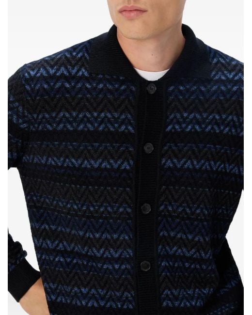 Missoni Blue Buttoned Cardigan for men