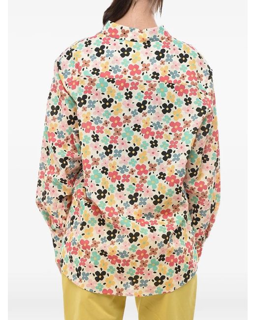 Ines De La Fressange Paris Natural Maureen Floral-Print Blouse