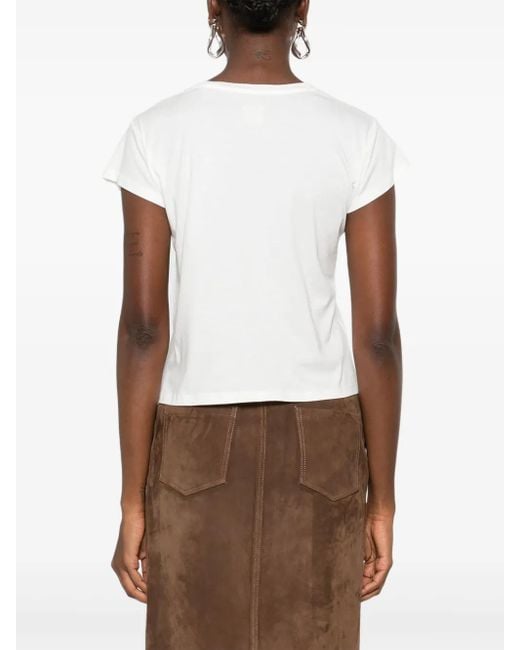 Magda Butrym Katoenen T-Shirt Met Korte Mouwen in het White