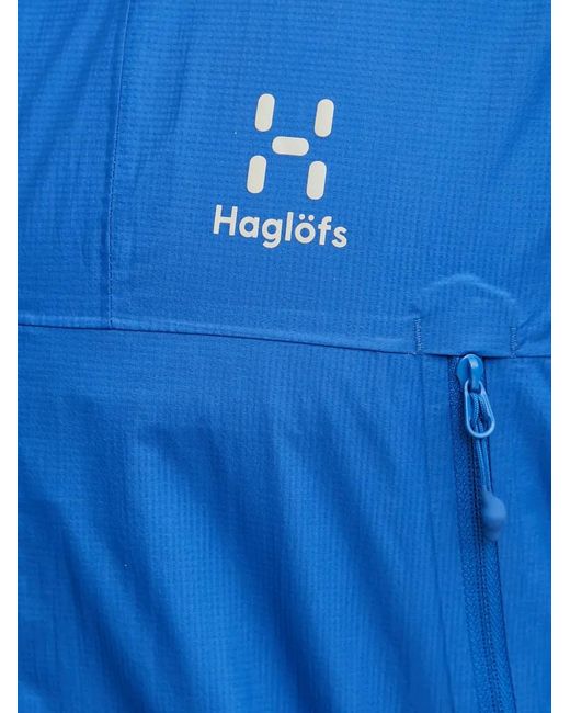 Haglöfs Blue Zip Hooded Performance Jacket for men