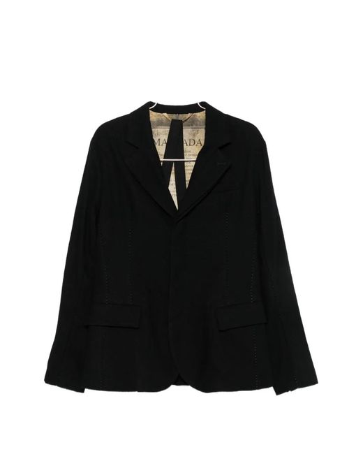 Masnada Black Single-Breasted Blazer for men