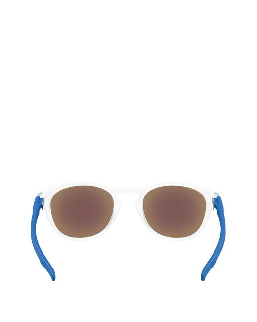 Oakley Blue Lunettes De Soleil Latch À Monture Ronde for men