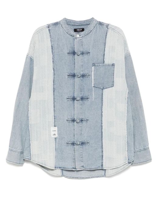 FIVE CM Blue Denim Shirt for men