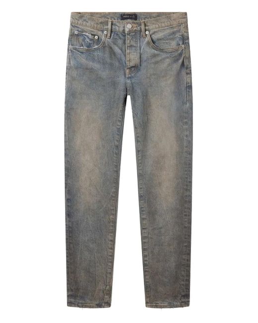 Purple Brand Gray P001 Faded-Wash Jeans for men